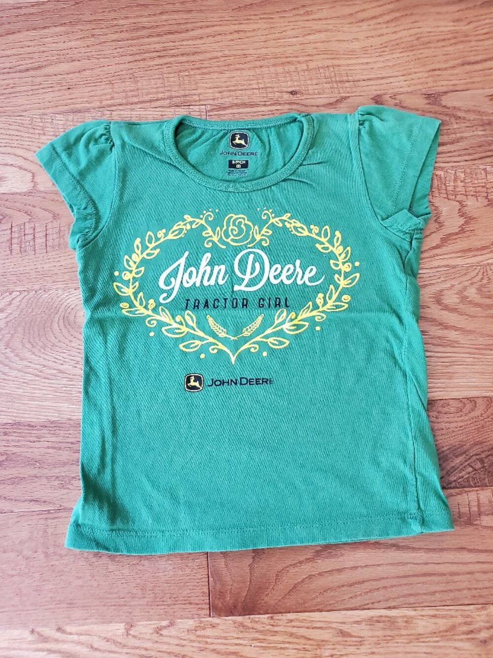 2 for $15 | John Deere Girls Size S (8) John Deere Tractor Girl Shirt